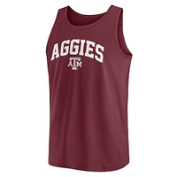 Men's Fanatics  Maroon Texas A&M Aggies Block Arch Tank Top