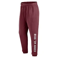 Men's Fanatics Maroon Texas A&M Aggies Chop Block Fleece Sweatpants