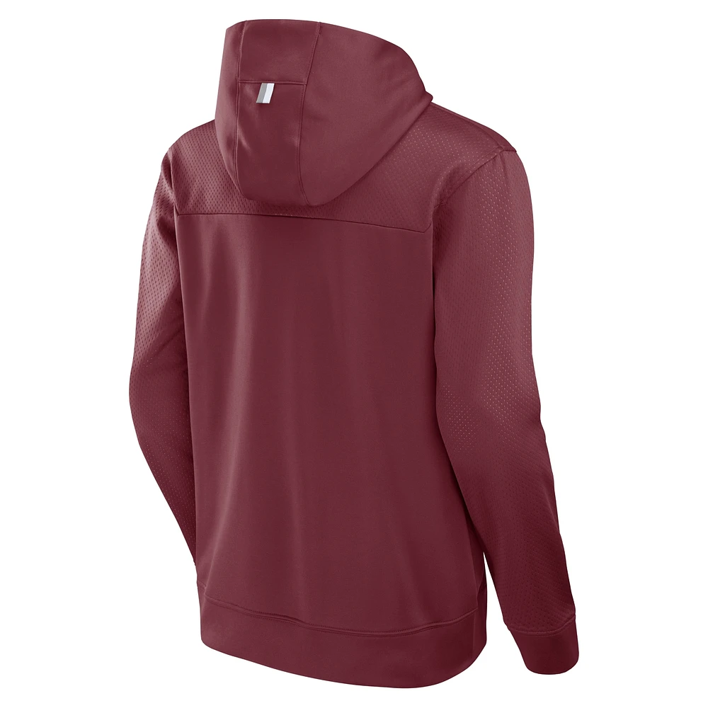 Men's Fanatics  Maroon Texas A&M Aggies Defender Dot Faded Primary Pullover Hoodie