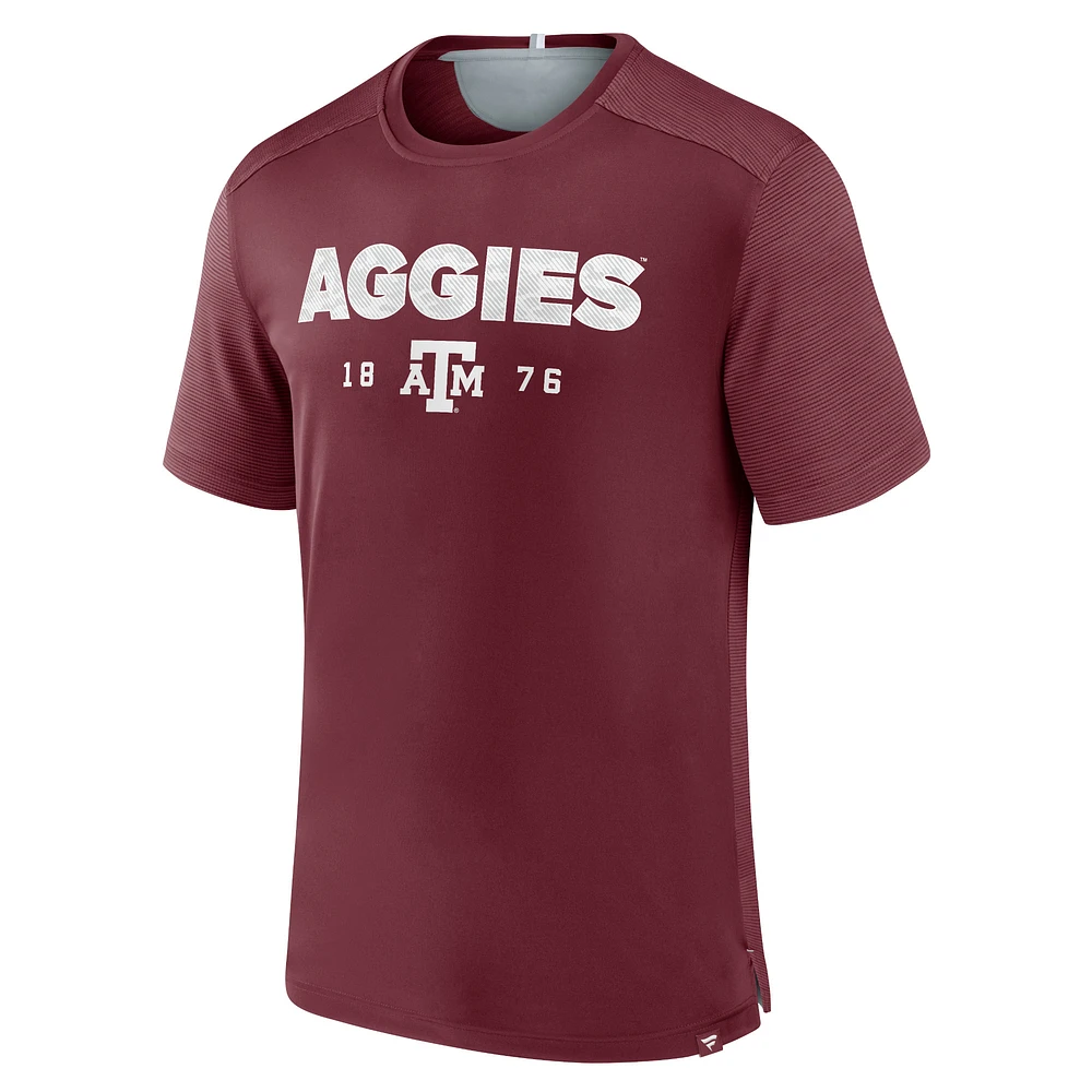 Men's Fanatics  Maroon Texas A&M Aggies Defender Rush T-Shirt