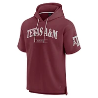 Men's Fanatics Maroon Texas A&M Aggies Ready Short Sleeve Pullover Hoodie