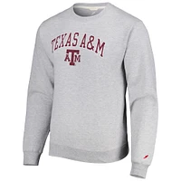 Men's League Collegiate Wear Gray Texas A&M Aggies 1965 Arch Essential Lightweight Pullover Sweatshirt