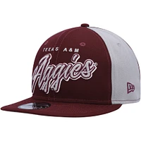 Men's New Era  Maroon Texas A&M Aggies Outright 9FIFTY Snapback Hat