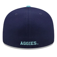 Men's New Era Navy/Light Blue Texas A&M Aggies 59FIFTY Fitted Hat