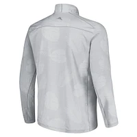 Men's Tommy Bahama Gray Texas A&M Aggies Sport Delray Frond Quarter-Zip Jacket
