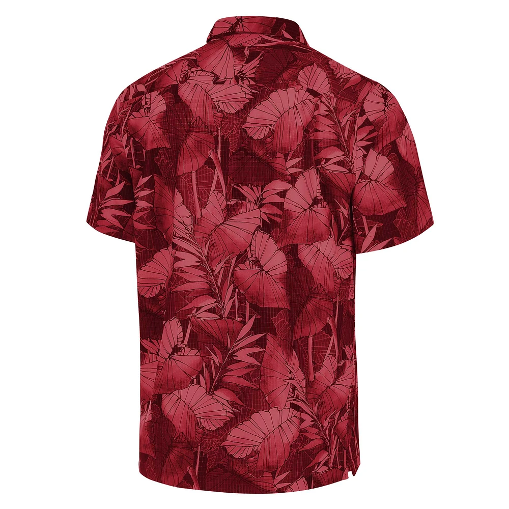 Men's Tommy Bahama Maroon Texas A&M Aggies Big & Tall Coast Nuevo Fronds IslandZone Button-Up Shirt