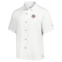 Men's Tommy Bahama White Texas A&M Aggies Castaway Game Camp Button-Up Shirt