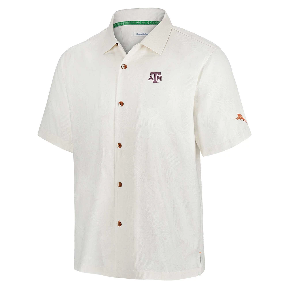 Men's Tommy Bahama White Texas A&M Aggies Coconut Matchup Camp Button-Up Shirt
