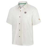 Men's Tommy Bahama White Texas A&M Aggies Coconut Matchup Camp Button-Up Shirt