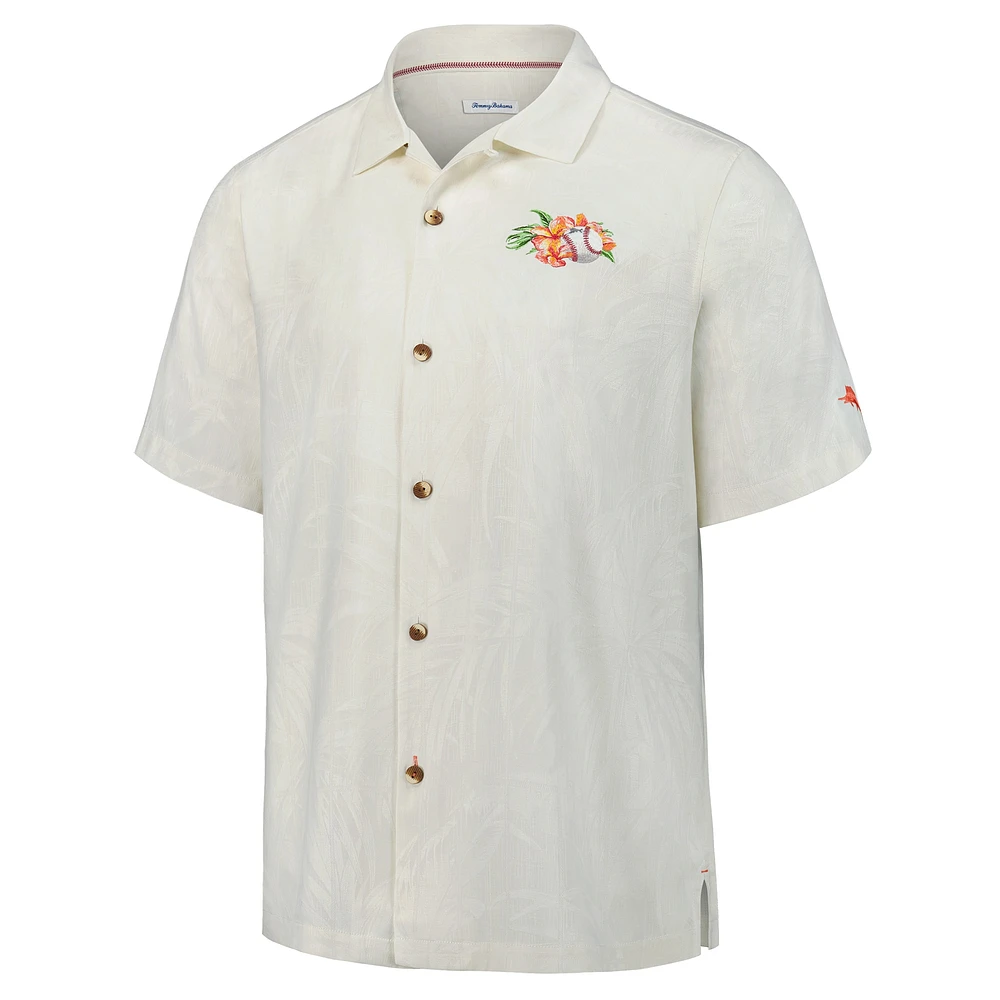 Men's Tommy Bahama White Texas A&M Aggies Grand Slam Bay Camp Button-Up Shirt