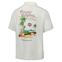Men's Tommy Bahama White Texas A&M Aggies Grand Slam Bay Camp Button-Up Shirt