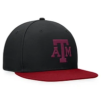 Men's Top of the World Black Texas A&M Aggies Fitted Hat