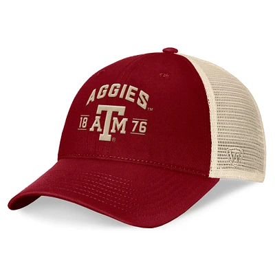Men's Top of the World Maroon Texas A&M Aggies Heritage Waylon Trucker Adjustable Hat