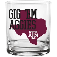 Texas A&M Aggies 14oz. Hometown Rocks Glass