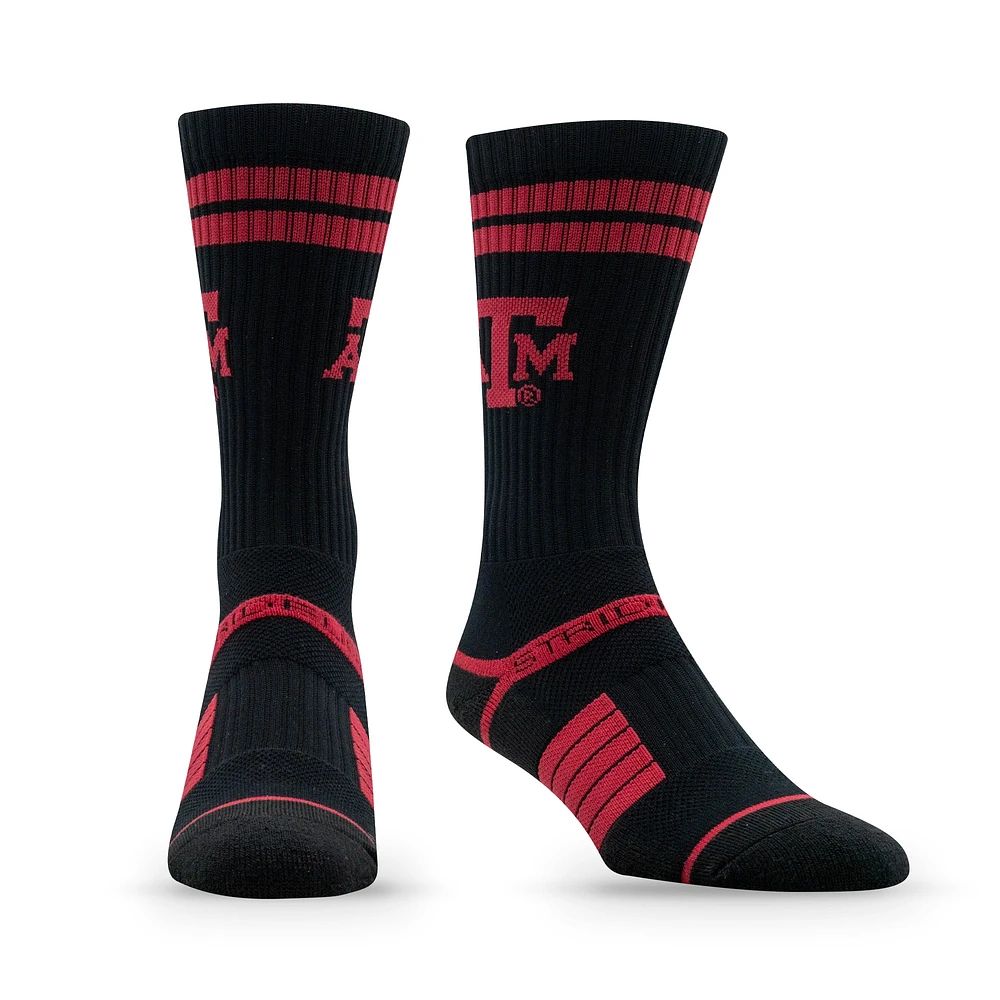 Chaussettes unisexes Strideline Texas A&M Aggies Premium Fan Logo Crew