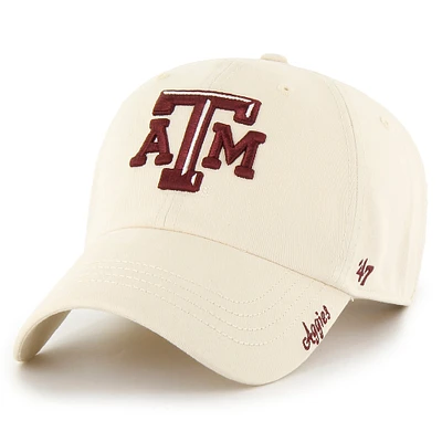 Chapeau réglable '47 Natural Texas A&M Aggies Miata Clean Up pour femmes