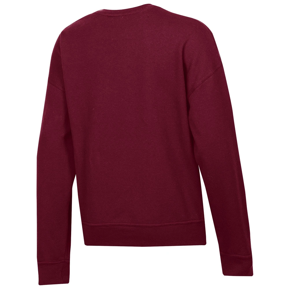 Women's Champion  Maroon Texas A&M Aggies Ol' Sarge Fleece Crewneck Pullover Sweatshirt