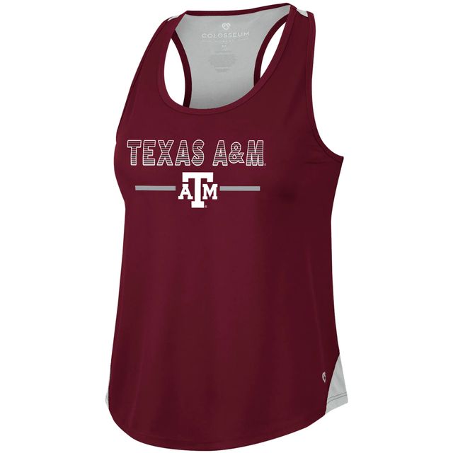 Débardeur dos nageur Colosseum Texas A&M Aggies Sachs 2-Hit pour femme