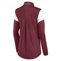 Women's Fanatics Maroon Texas A&M Aggies Block Party Quarter-Zip Top
