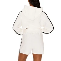 Women's Gameday Couture Cream Texas A&M Aggies Down, Set, Go Pullover Hoodie and Shorts Set