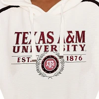 Women's Gameday Couture Cream Texas A&M Aggies Down, Set, Go Pullover Hoodie and Shorts Set
