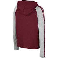Youth Colosseum Maroon Texas A&M Aggies Ned Raglan Long Sleeve Hooded T-Shirt