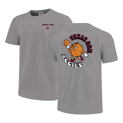 T-shirt de basket-ball gris Texas A&M Aggies Comfort Colors pour jeunes