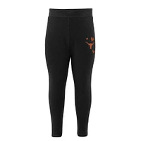 Girls Infant Gray/Black Texas Longhorns Heart To Pullover Hoodie and Leggings Set