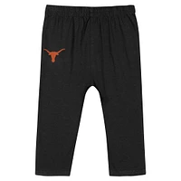 Infant Black Texas Longhorns Double Up Long Sleeve Bodysuit & Pant Set