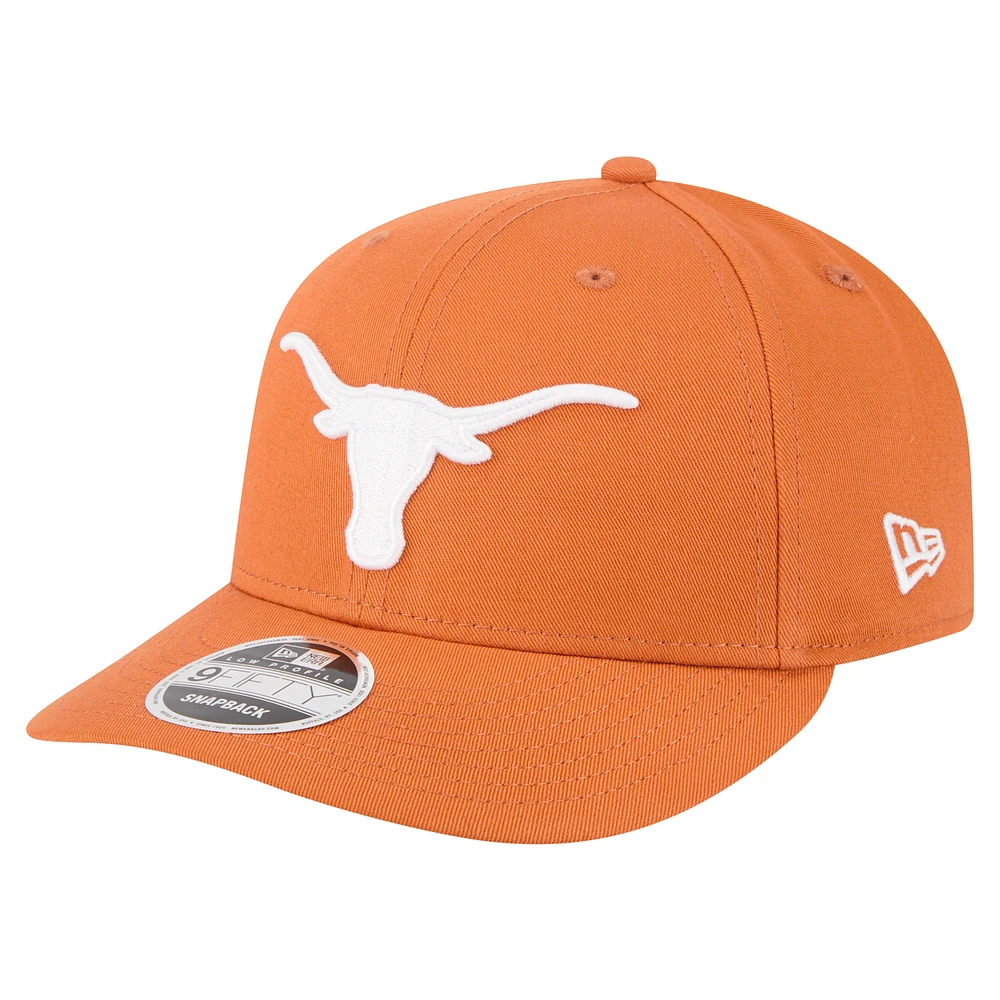 Men's New Era Texas Orange Texas Longhorns Low Profile 9FIFTY Snapback Hat