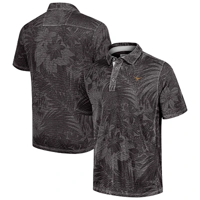 Polo Tommy Bahama noir pour homme Texas Longhorns Sport Santiago Paradise