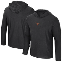 Men's Colosseum Black Texas Longhorns Long Sleeve T-Shirt Hoodie