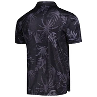 Men's Colosseum Black Texas Longhorns Palms Team Polo