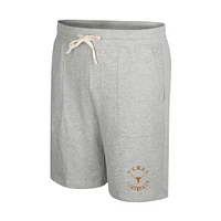 Men's Colosseum Heather Gray Texas Longhorns Love To Hear This Terry Shorts