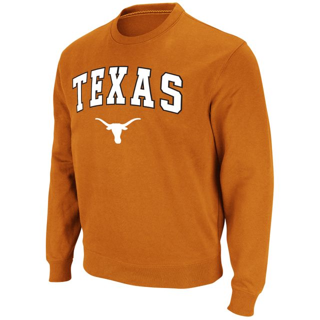 Sweat-shirt Colosseum Texas Orange Longhorns Arch & Logo pour hommes