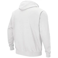 Men's Colosseum White Texas Longhorns Double Arch Pullover Hoodie