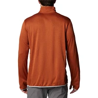 Men's Columbia Texas Orange Longhorns Park View Grid Fleece Omni-Wick Half-Zip Jacket