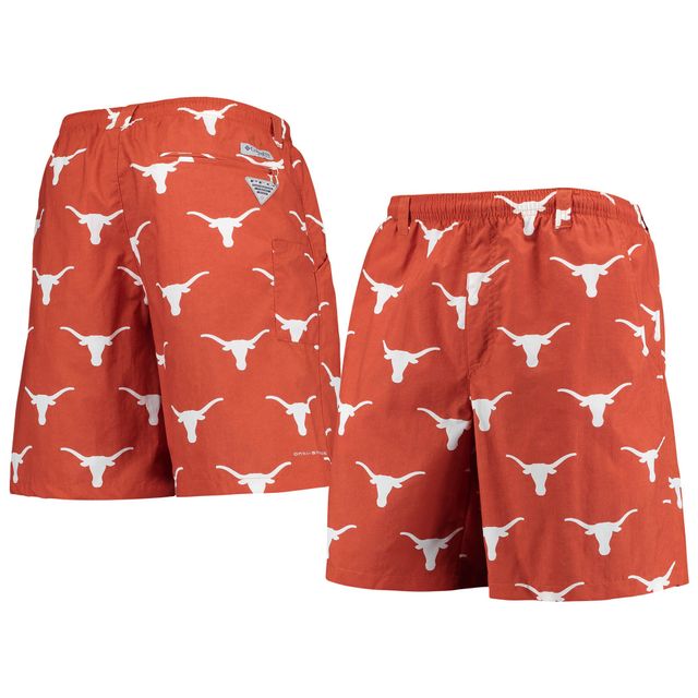 Columbia Texas Orange Longhorns PFG Backcast II 8" Short hybride Omni-Shade pour homme