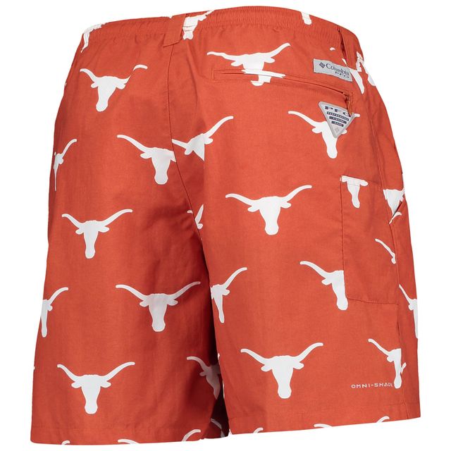 Columbia Texas Orange Longhorns PFG Backcast II Omni-Shade Short hybride pour homme