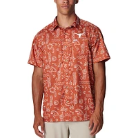 Men's Columbia Texas Orange Longhorns Super Slack Tide Omni-Wick Button-Up Shirt