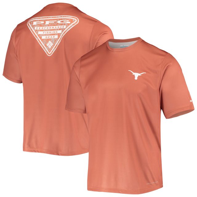 T-shirt Columbia Texas Longhorns Terminal Tackle Omni-Shade pour homme