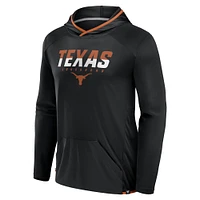 Men's Fanatics Black/Texas Orange Texas Longhorns Transitional Hoodie T-Shirt