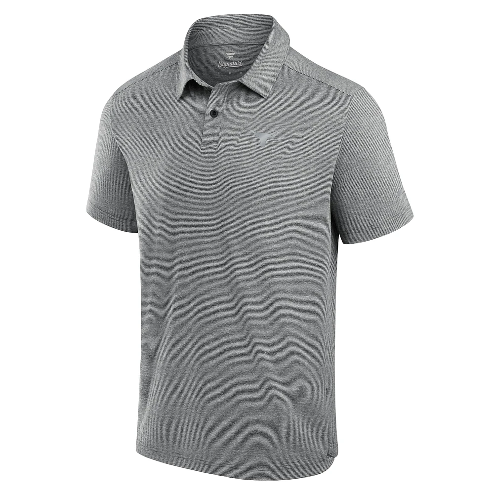 Men's Fanatics Charcoal Texas Longhorns Performance Polo