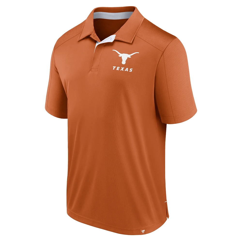 Men's Fanatics Texas Orange Longhorns Fundamental Defender Polo