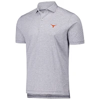 Men's johnnie-O Navy Texas Longhorns Lyndon Striped Jersey Performance Polo