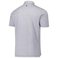 Men's johnnie-O Navy Texas Longhorns Lyndon Striped Jersey Performance Polo