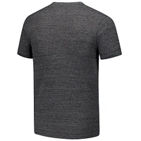 Men's League Collegiate Wear Charcoal Texas Longhorns  Arch Script Victory Falls Tri-Blend T-Shirt