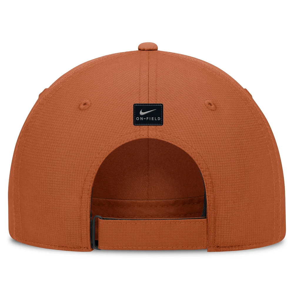 Men's Nike Texas Orange Texas Longhorns 2024/25 On-Field Club Performance Adjustable Hat