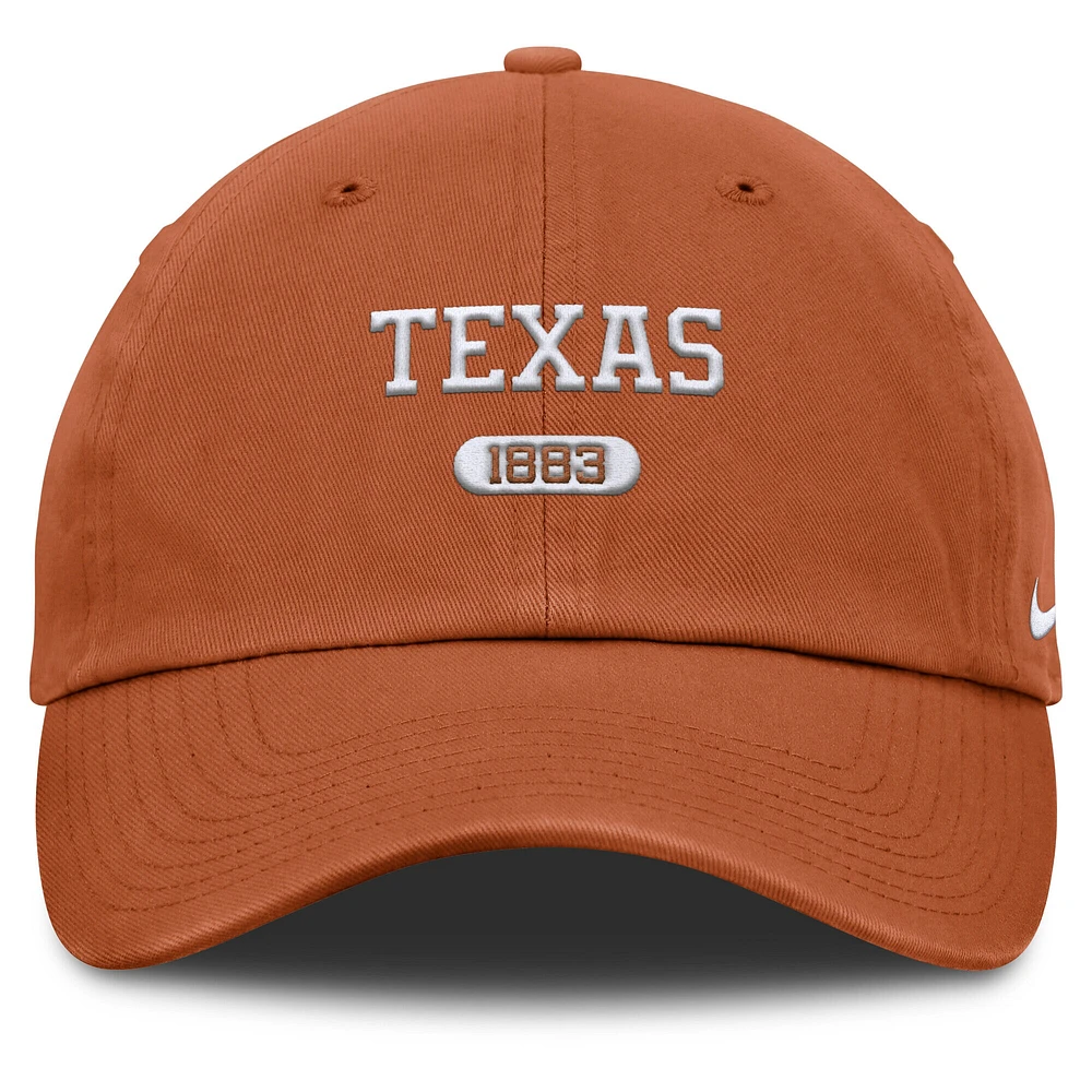 Men's Nike Texas Orange Texas Longhorns Club Adjustable Hat