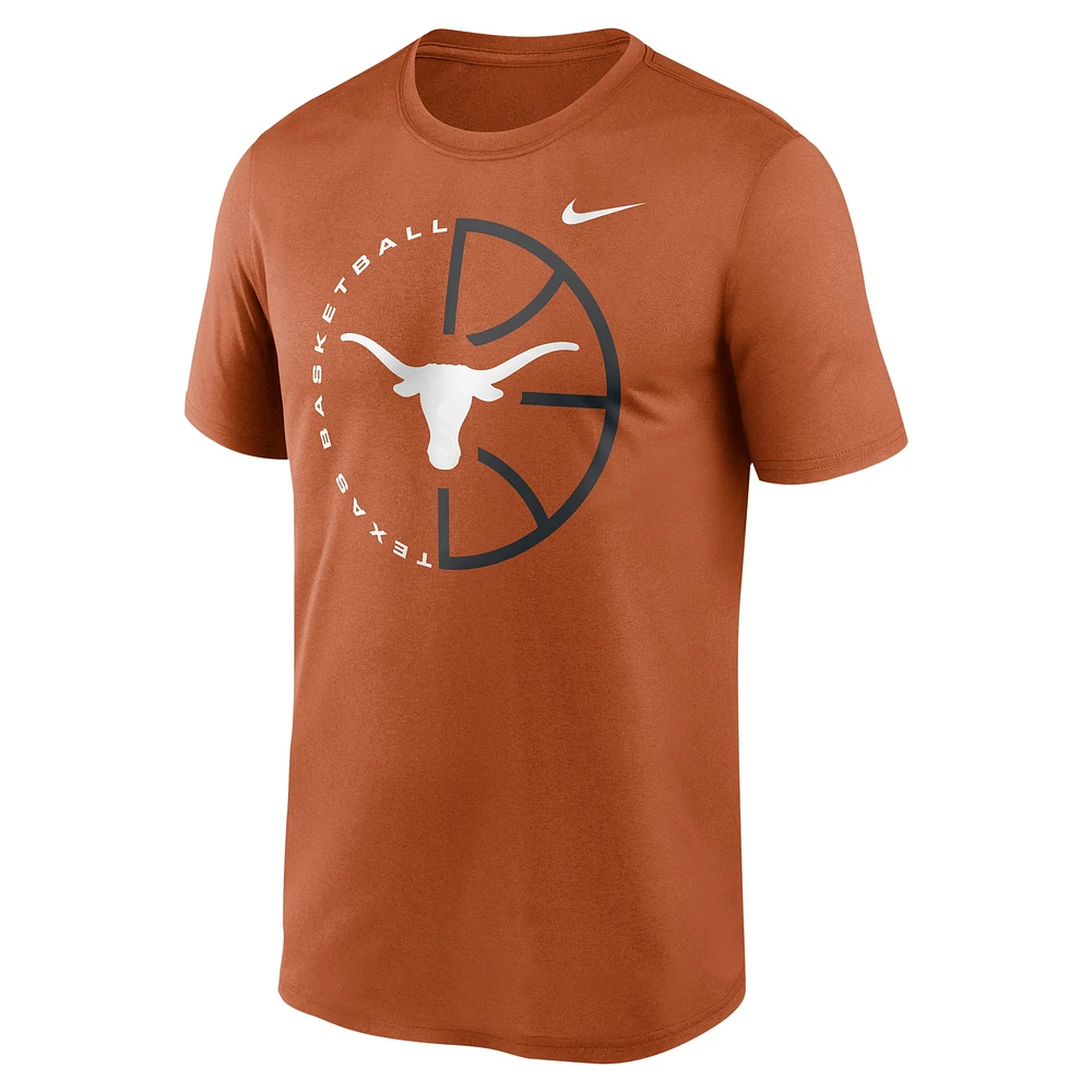 Men's Nike Texas Orange Longhorns Legend Basketball Icon Performance T-Shirt